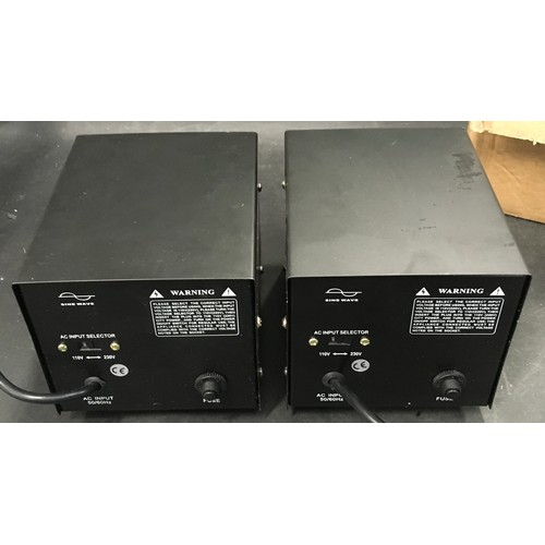 189 - Two DT-500VA 110/240V step up and down power transformers.