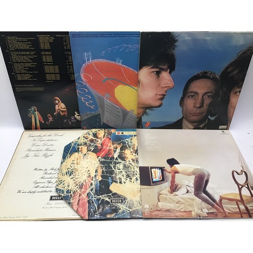 189 - ROLLING STONES RELATED LP RECORDS x 6. Titles include the following - Rolled Gold - Still Life - Bla... 