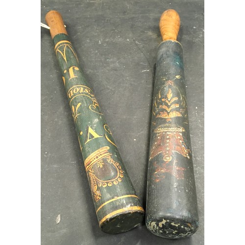 5 - Two 19th century Police Constables Truncheons.