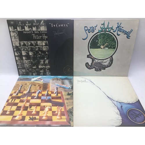 188 - 5 X PETER HAMMILL VINYL LP RECORDS. Titles here include - Fools Mate - The Silent Corner & The Empty... 