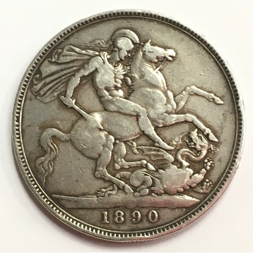 238 - Victorian Saint George horse coin 1890 ref 947481.