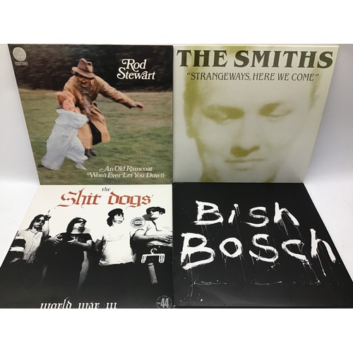 195 - 180g VINYL RECORDS X 6. New wax here from - Rod Stewart - Plur Alone - Bush Bosch - Shit Dogs - The ... 