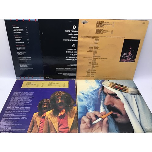 196 - FRANK ZAPPA VINYL LP RECORDS X 5. These albums are titled - Jazz From Hell - Meets The Mothers Of Pr... 