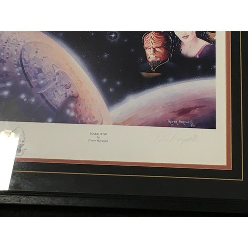 239 - Two limited edition framed Trevor Horswell Star Trek Prints 