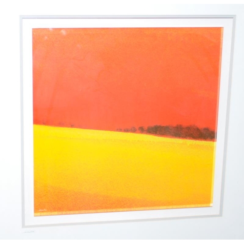 281 - Framed impressionistic landscape print under perspex, signed Mike Detnick(?), also signed in pencil.... 