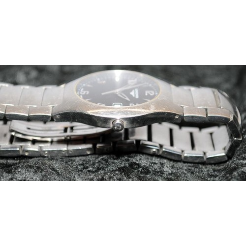 332 - Longines mid size quartz watch ref: 31134927. 38cms across including crown. New battery fitted and s... 