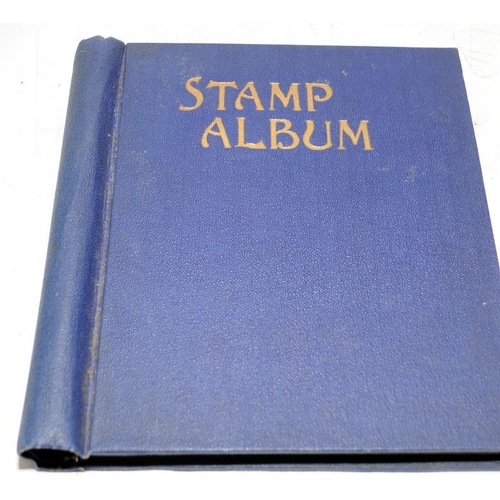 228 - A collection of vintage schoolboy stamp albums containing a good variety of world stamps. Six albums... 