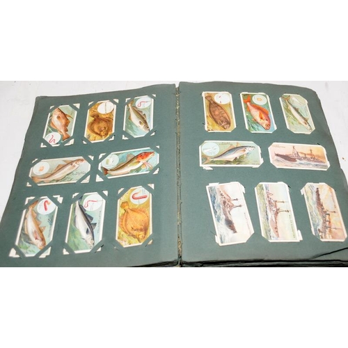 68 - Vintage cigarette cards album containing a number of cards together with an album containing a colle... 