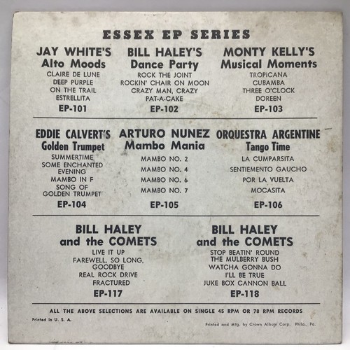 121 - AMERICAN EP SIGNED BILL HALEY 7”. This is a nice rarity signed by former members of the Comets that ... 