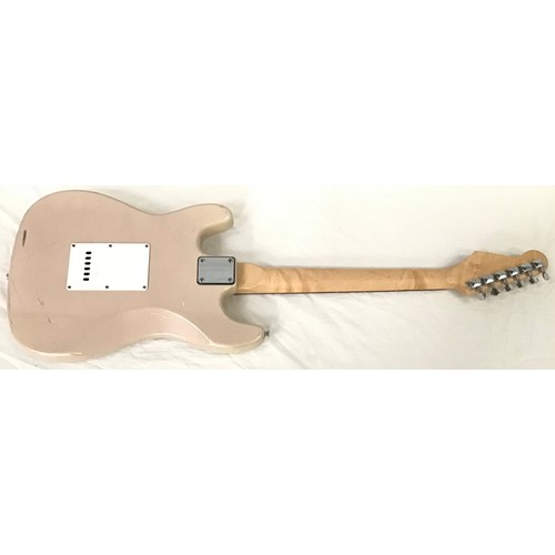 260 - BENSON ELECTRIC GUITAR. Found here in used condition and needing a new set of strings.