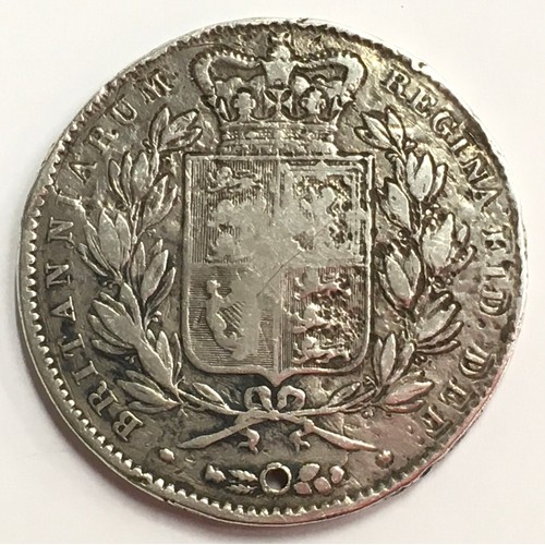 240 - Victorian 1845 crown ref 947481.