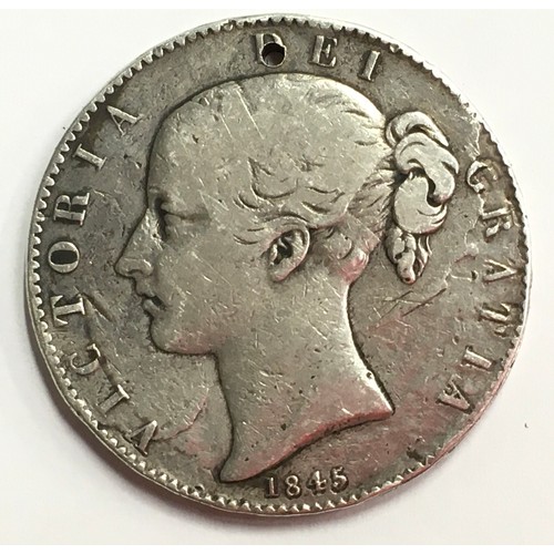 240 - Victorian 1845 crown ref 947481.