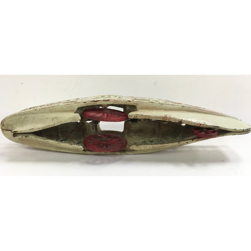 179 - Cast Iron model of a paddle boat, believed to be Wilkins.