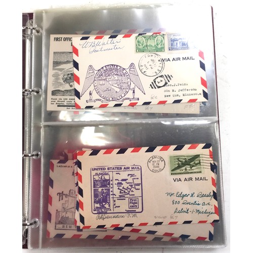 215 - United states 'First Flight' covers stamps in Hendon album