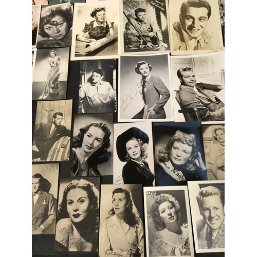 244 - Large collection of vintage black and white photographs of Hollywood film stars to include Frank Sin... 