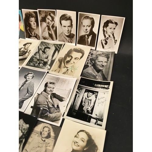 244 - Large collection of vintage black and white photographs of Hollywood film stars to include Frank Sin... 