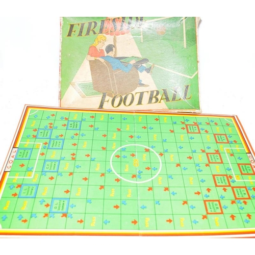 54 - Collection of vintage board games To include Pepys 5-a-side with lead playing figures and Minoru rac... 