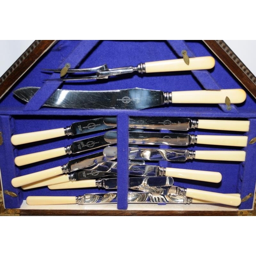 498 - Collection of silver plated flatware to include an extensive vintage Viners Orchid set in a hinged w... 