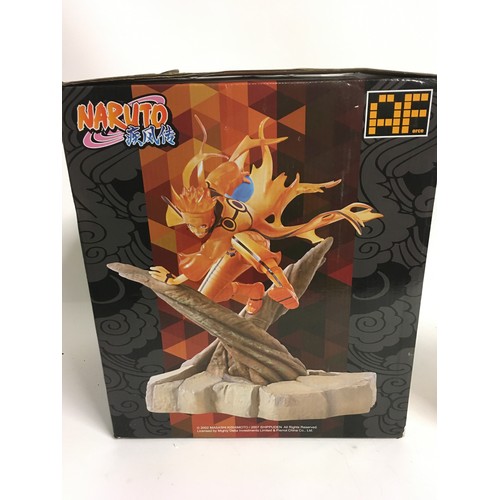 15 - 3 boxed figures to include Naruto, Tohru Honda Statue and Matchbox Robotech Lisa Hayes.