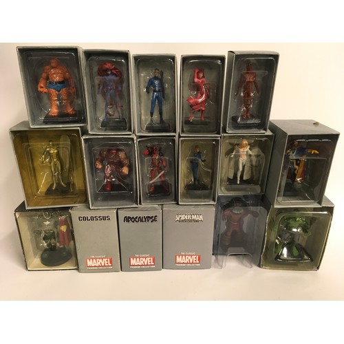 17 - 17 Eaglemoss metal Super Hero figures.