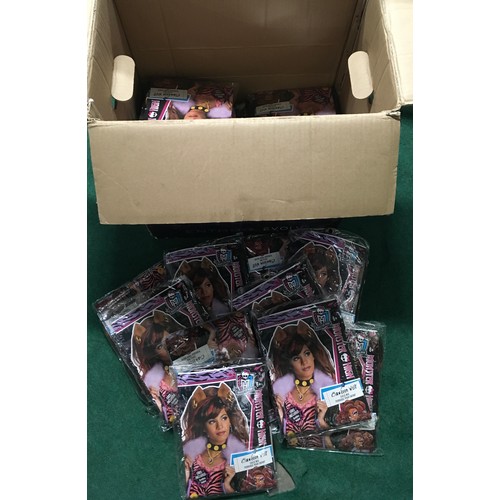 30 - Collection of 35 Monster High wigs, new.