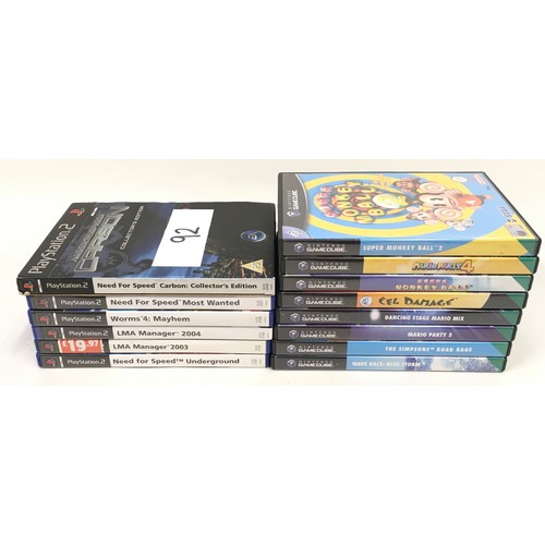 291 - 8 Nintendo GameCube games together with six PlayStation 2 games to include Mario Party 4, Mario Part... 