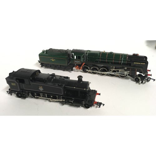 189 - 4 x OO gauge unboxed locomotives: Mainline Railways BR Standard Class 4 4-6-0 Steam No.75001 in gree... 