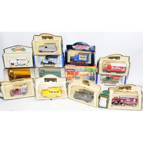 199 - Large collection of boxed die-cast model vehicles. Various makes including ERTL, Solido, Matchbox, L... 