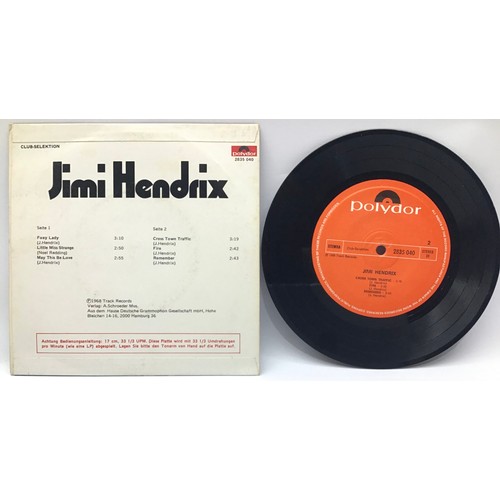 122 - JIMI HENDRIX VINYL 6 TRACK GERMAN E.P. SINGLE. (Polydor 2835 040) - 1968 German Club-Selektion limit... 