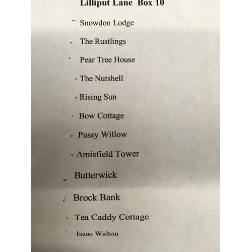 90 - 12 Lilliput lane to include Snowdon Lodge, The Rustlings, Pear tree House etc.