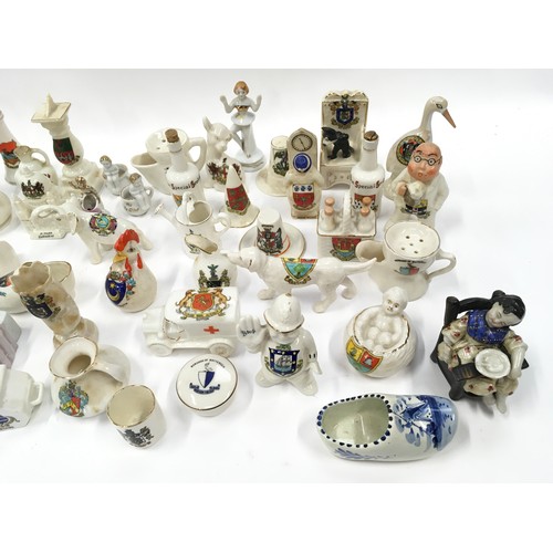 85 - Large collection of Crested china to include rare/unusual pieces. Mainly Arcadian but other makes ar... 