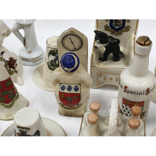 85 - Large collection of Crested china to include rare/unusual pieces. Mainly Arcadian but other makes ar... 