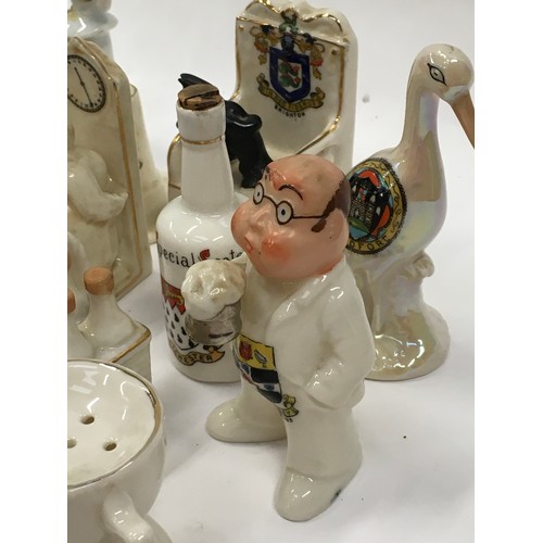 85 - Large collection of Crested china to include rare/unusual pieces. Mainly Arcadian but other makes ar... 