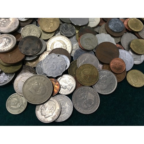 251 - A large collection of foreign coinage.