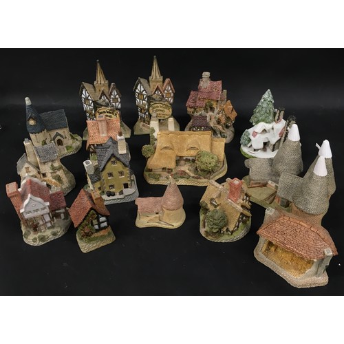 100 - A collection of David winter buildings to include Orchard Cottage, The house on top and others.