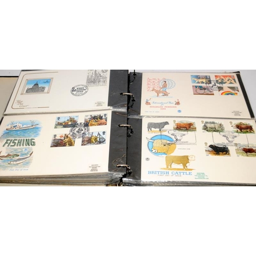 223 - Four large albums of mostly GB first day covers