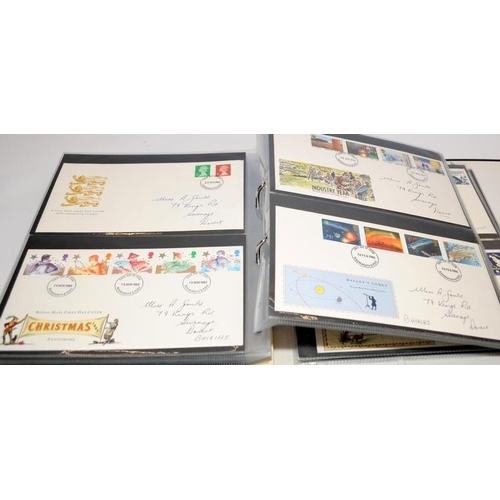 224 - Four large albums of mostly GB first day covers