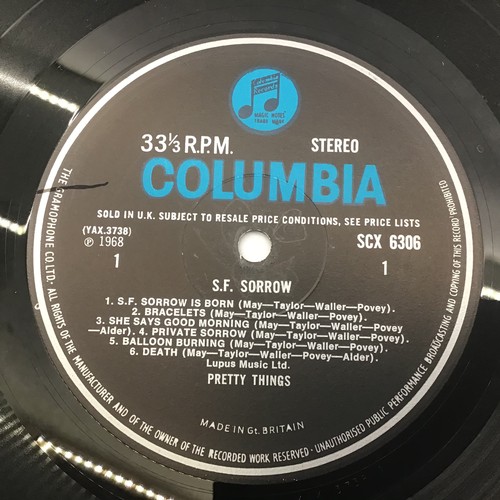 52 - PRETTY THINGS ‘S.F. SORROW’ LP RECORD. Pressed here on Columbia Records from 1968. This stereo copy ... 