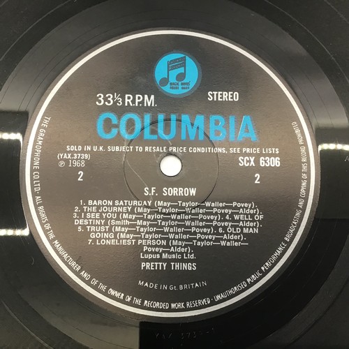 52 - PRETTY THINGS ‘S.F. SORROW’ LP RECORD. Pressed here on Columbia Records from 1968. This stereo copy ... 