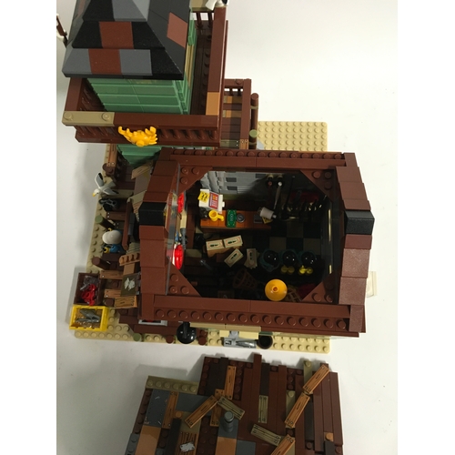 21 - Lego Ideas set 21310 Old Fishing Store with instructions and mini figures. 99.9% complete.