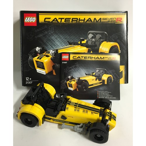 25 - Lego Ideas 21307 Caterham Seven 620R with box and instructions. 99.9% complete.