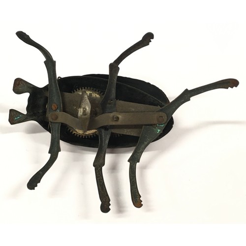 152 - Lehmann (Germany) No. 431 clockwork beetle with key in working order. 10cm long.