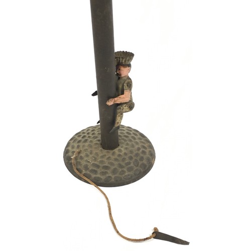 3 - Lehmann (Germany) Gustav the Miller or similar climbing tinplate toy 44cm tall.