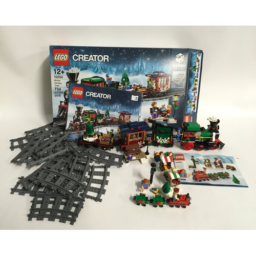 41 - Lego Creator 10254 Winter Holiday Train set and 40262 Christmas Train Ride. Both sets have a few sma... 