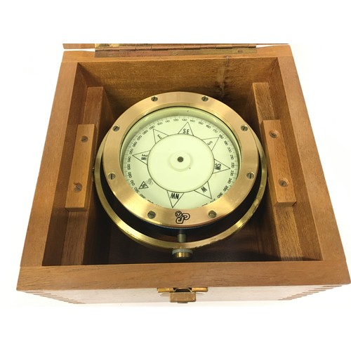 270 - 1986 Cutty Sark Tall Ships Race gimble compass in case.