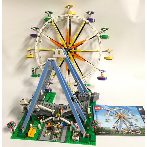 28 - Lego Creator Expert 10247 Ferris Wheel set with instructions. 99% complete. Extra mini figures inclu... 