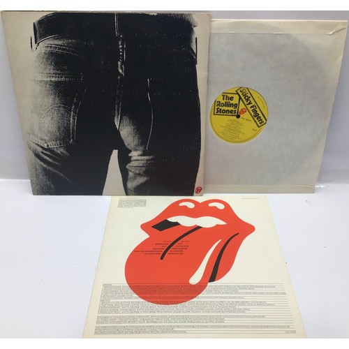 145 - STICKY FINGERS LP FROM THE ROLLING STONES. This LP was released in 1971 and has the Andy Warhol desi... 