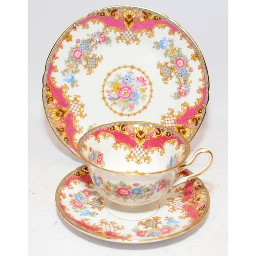 114 - Collection of ceramics to include Shelley part tea set in the Sheraton pattern and Copenhagen gilded... 