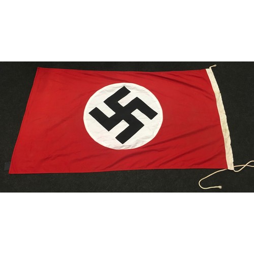 121 - Large Nazi German Swastika flag marked N.S.D.A.P 1940. 151x87cm examine.