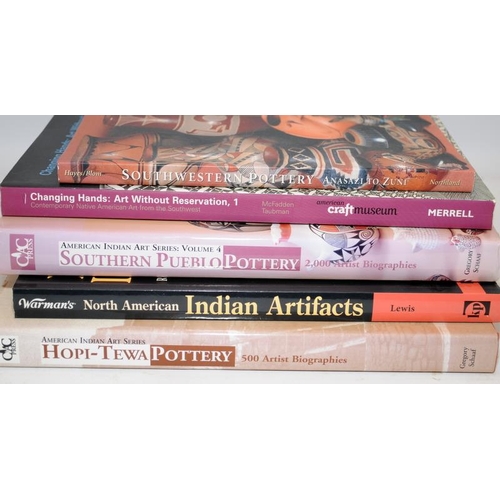 246 - Collection of reference books relating to North American Indian art and pottery. Five items in lot.